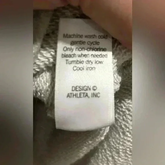 Athleta Cotton Blend Crewneck Sweatshirt Womens Medium - Picture 5 of 5